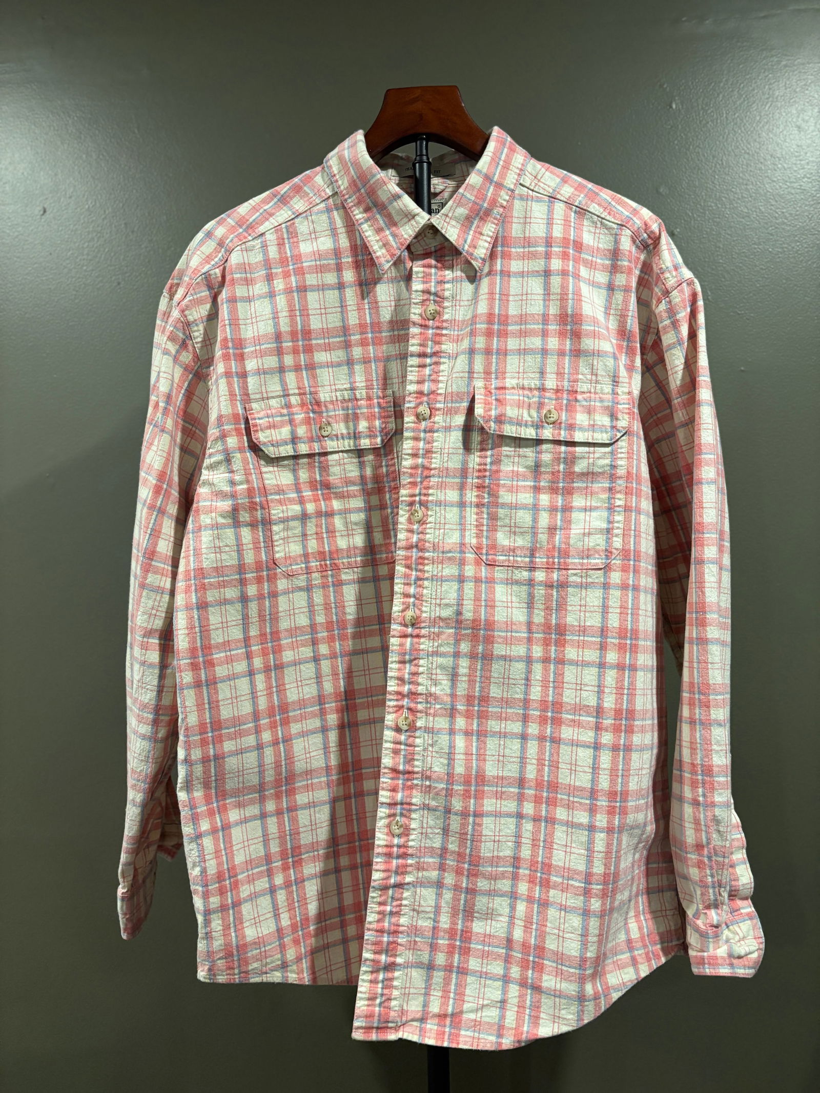 L.L. Bean Traditional Fit Plaid Shirt Men's Large (1 of 4)