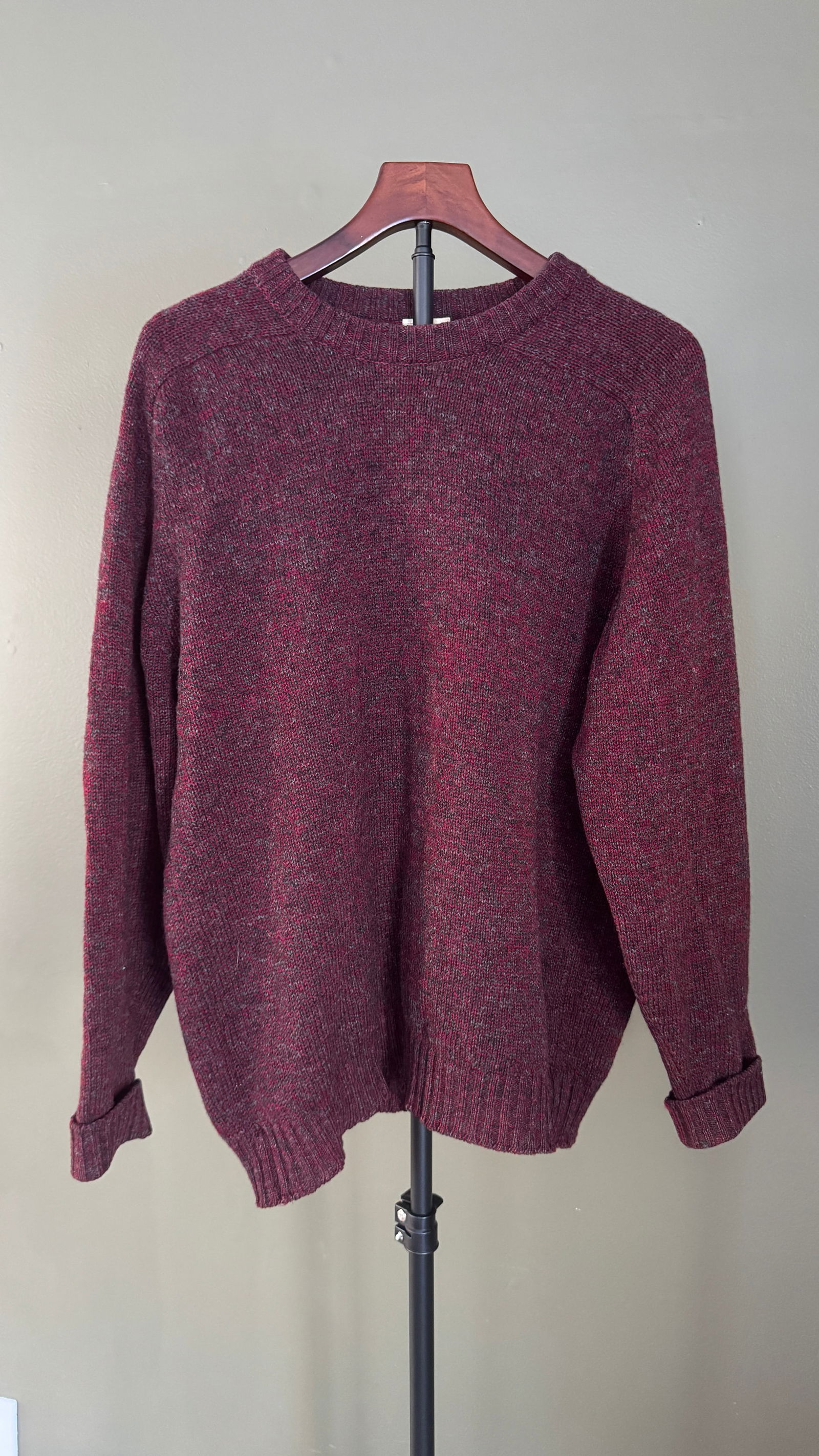Shetland Wool Crewneck Sweater, Made in United Kingdom (1 of 6)