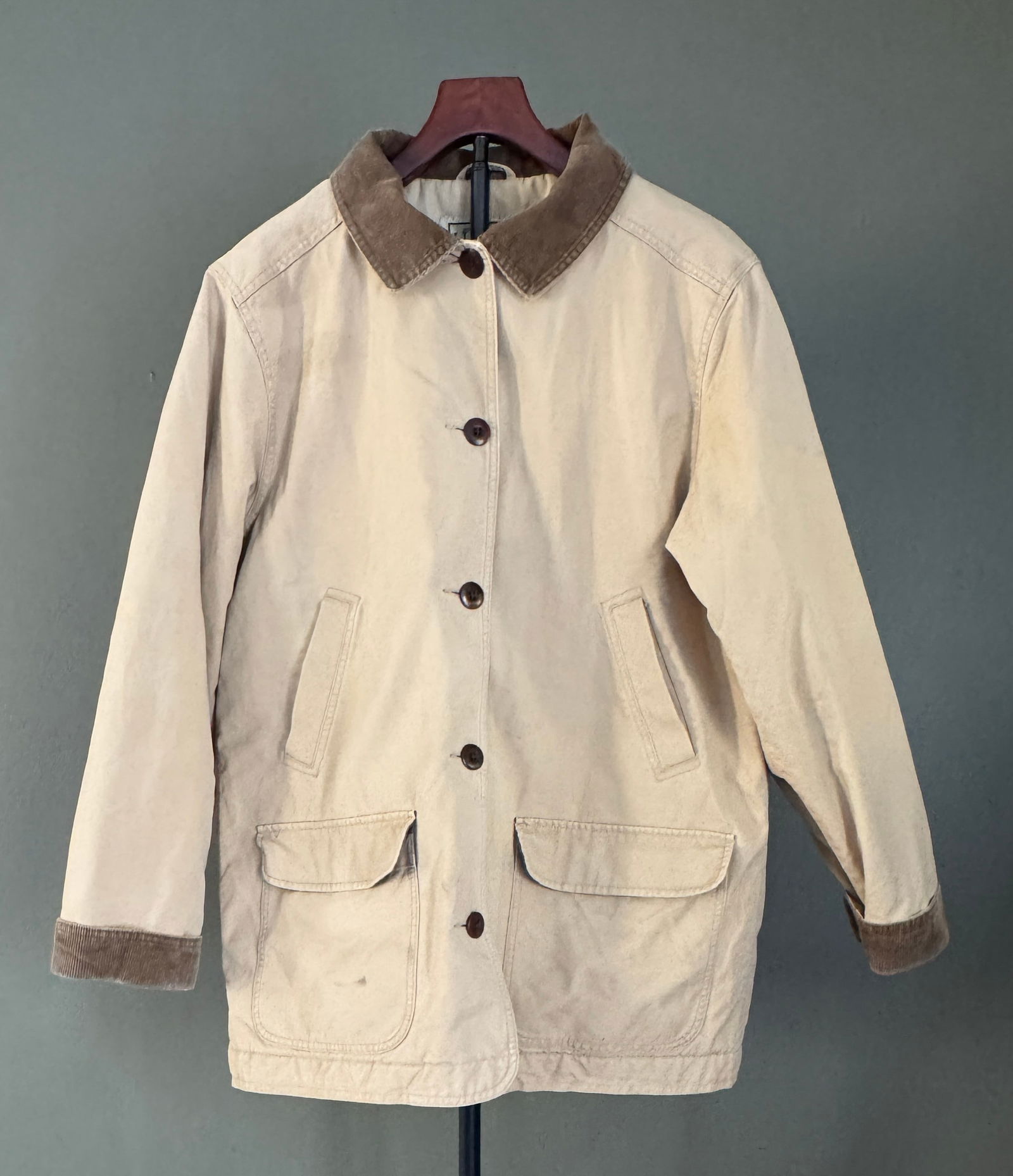 L.L. Bean Women's Insulated Cotton Field Jacket, Size Large (1 of 6)