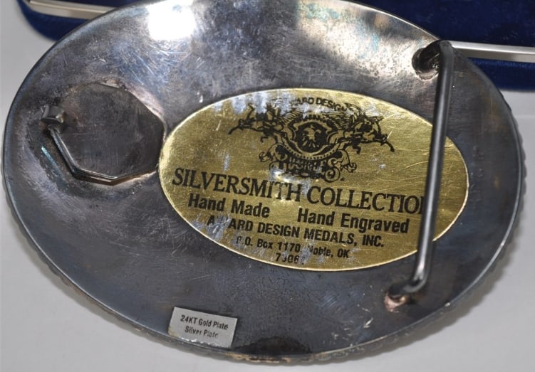 Vintage Award Design Medals "Silversmith Collection" Gold & Silver Plated Belt Buckle. (1 of 2)