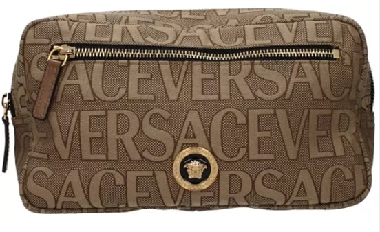 Beige Fabric Backpack (Men): Men’s backpack crafted in beige fabric. Features adjustable shoulder straps and logo detail. Functional design suitable for daily use.