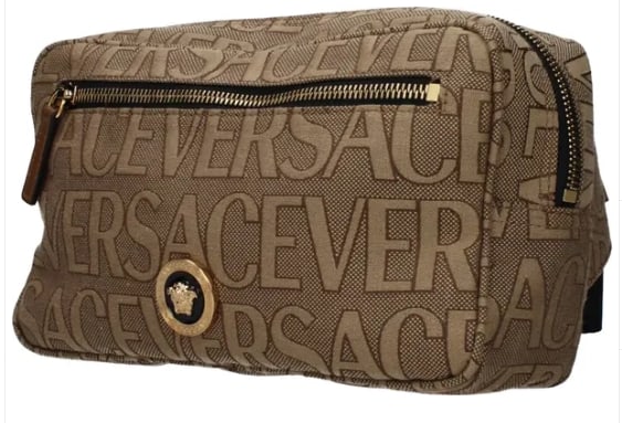 Beige Fabric Backpack (Men) - 2