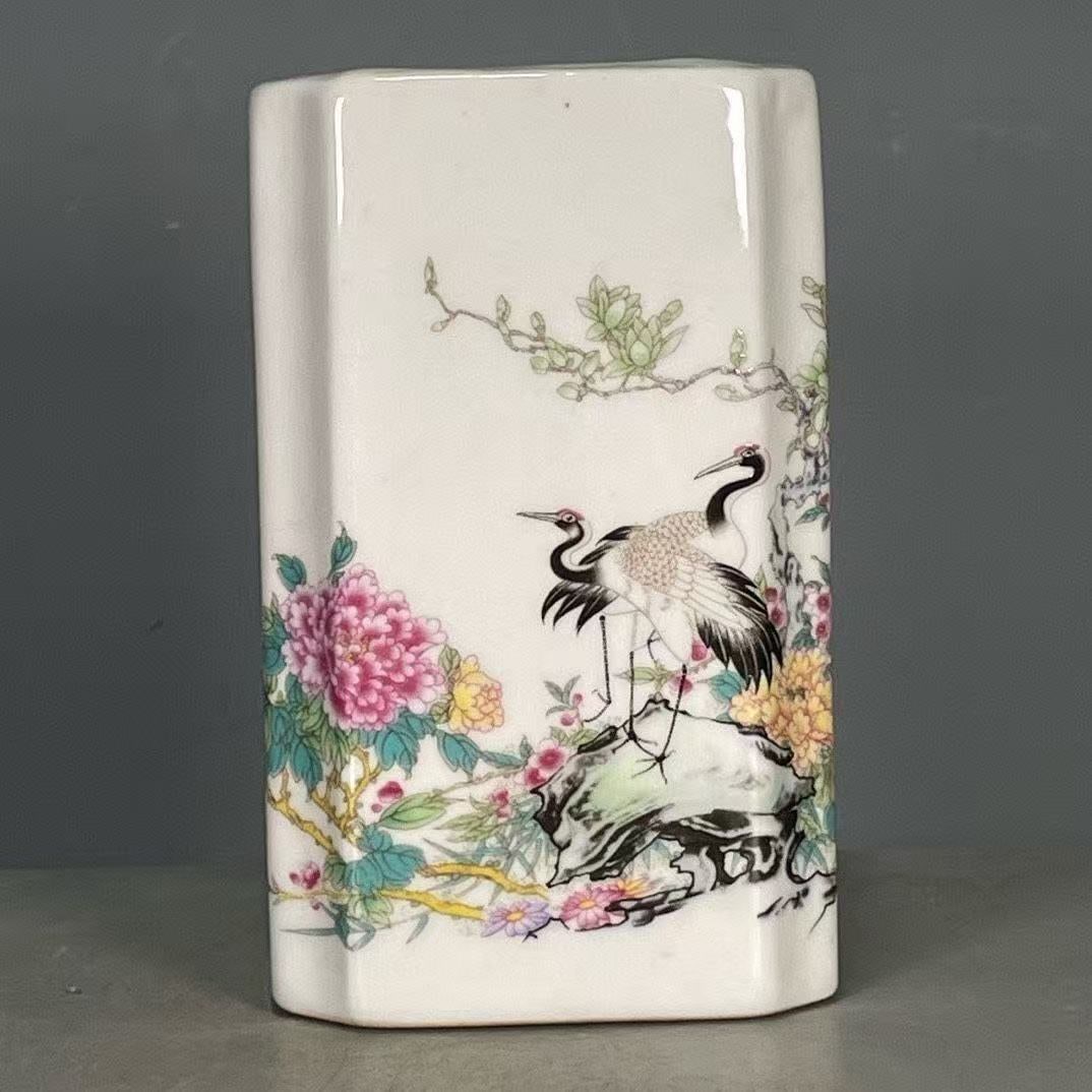 Chinese Porcelain Pen Holder, 12*7.2cm (1 of 6)