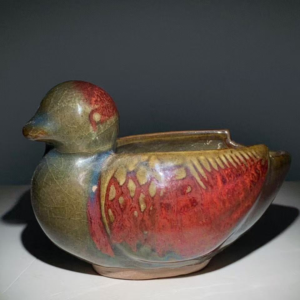 Chinese Porcelain Water Pot/brush Washer, 8*10cm