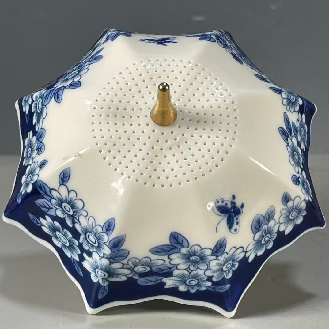 Chinese Porcelain Umbrella-shaped Tea Strainer (1 of 6)