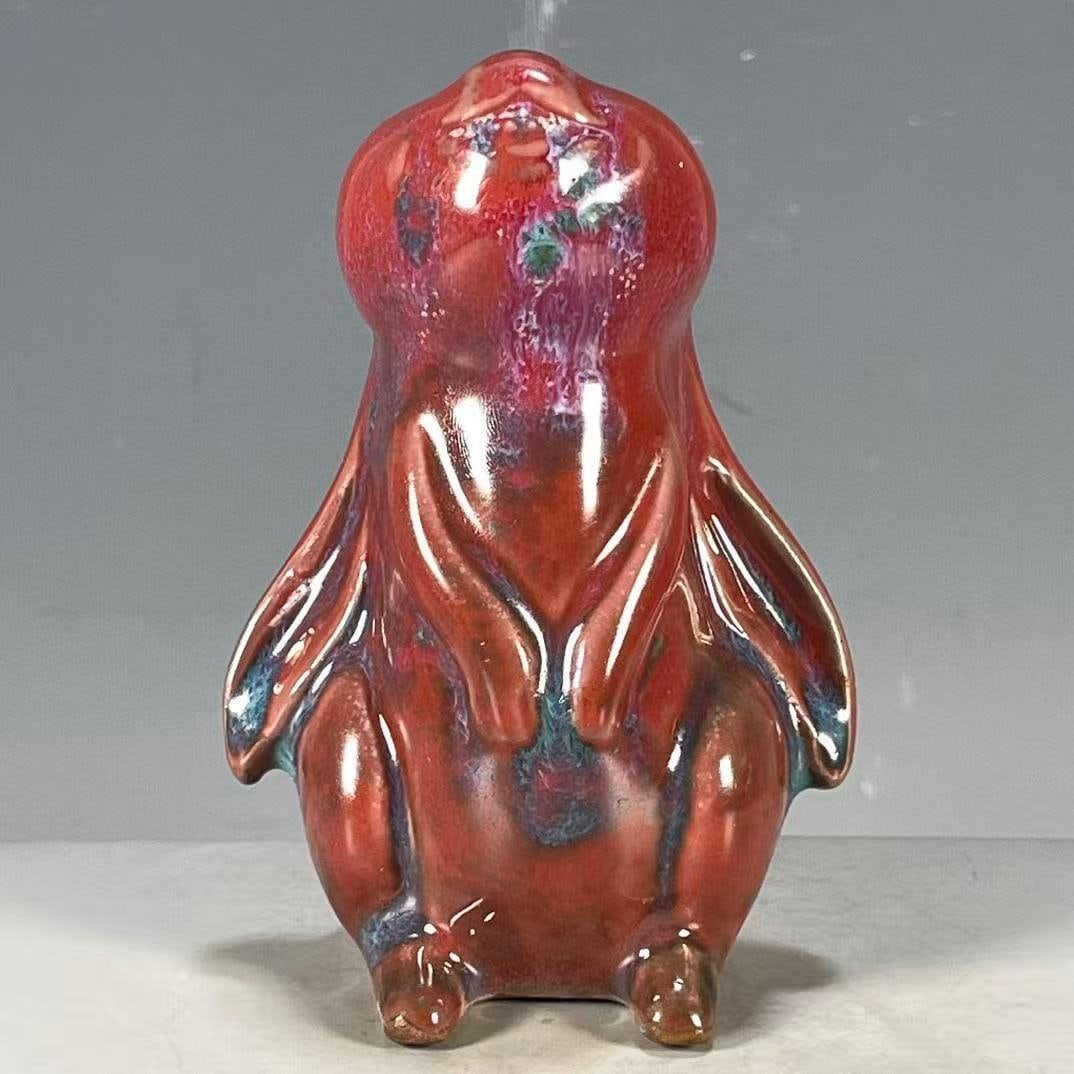 Chinese Porcelain Rabbit Ornament, 12*7.5cm (1 of 6)