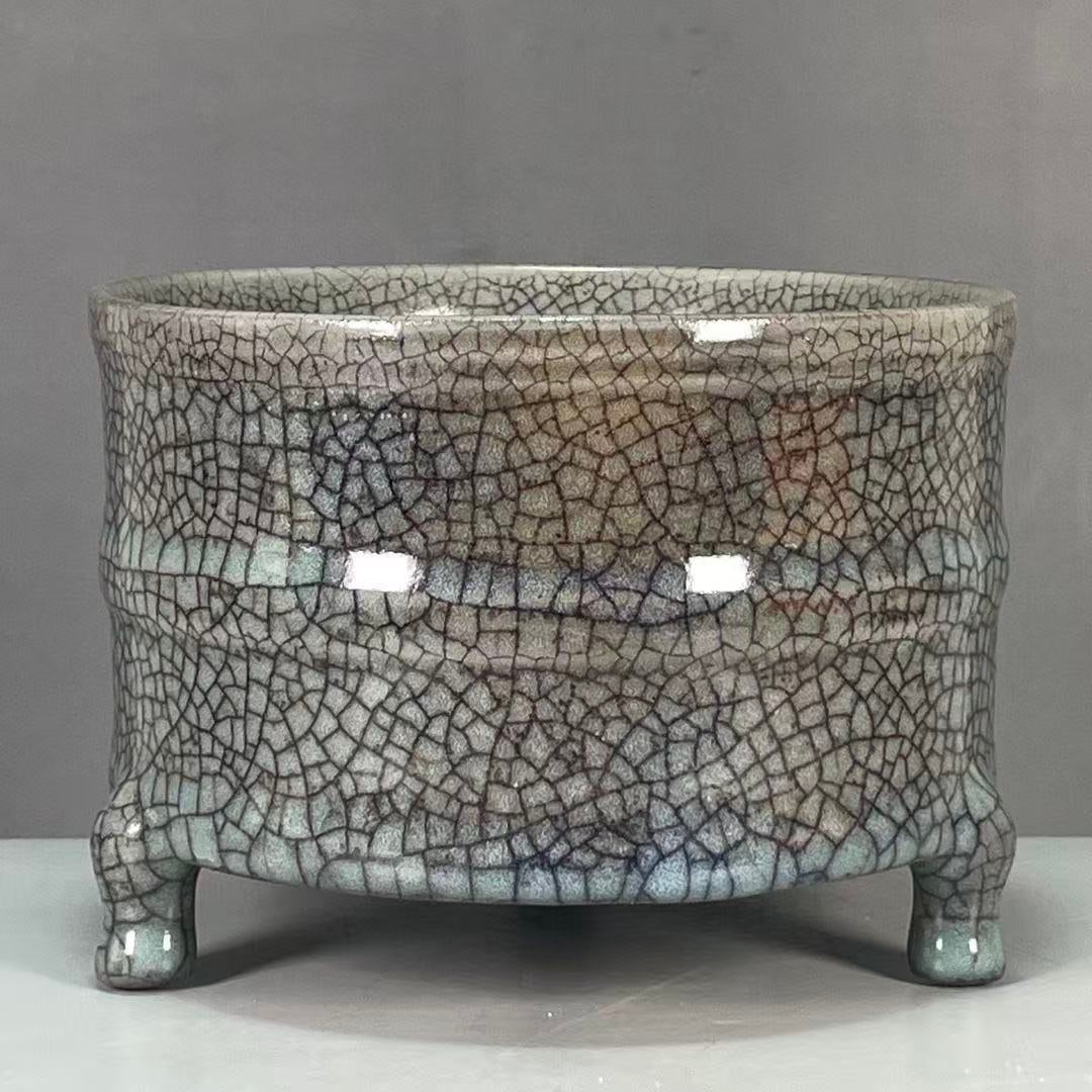 Chinese Porcelain Tripod Incense Burner (1 of 7)