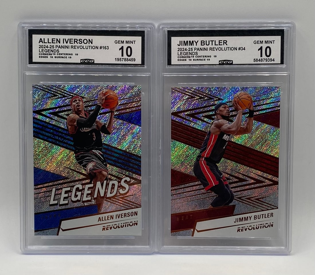 (2) 2024-25 Panini Revolution NBA Legends CCG 10 Lot: Iverson & Butler (1 of 2)