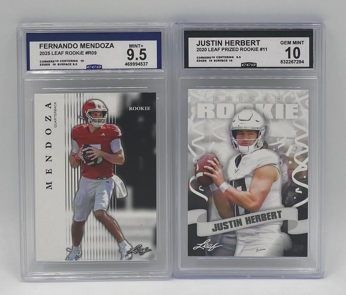 Fernando Mendoza & Justin Herbert Cards (1 of 2)