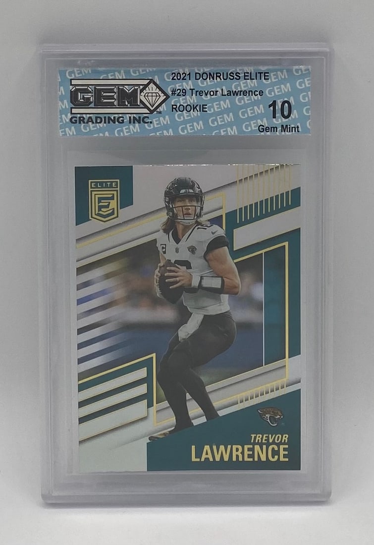 2021 Donruss Elite Trevor Lawrence Rookie #29 GEM Grading 10 Gem Mint (1 of 2)