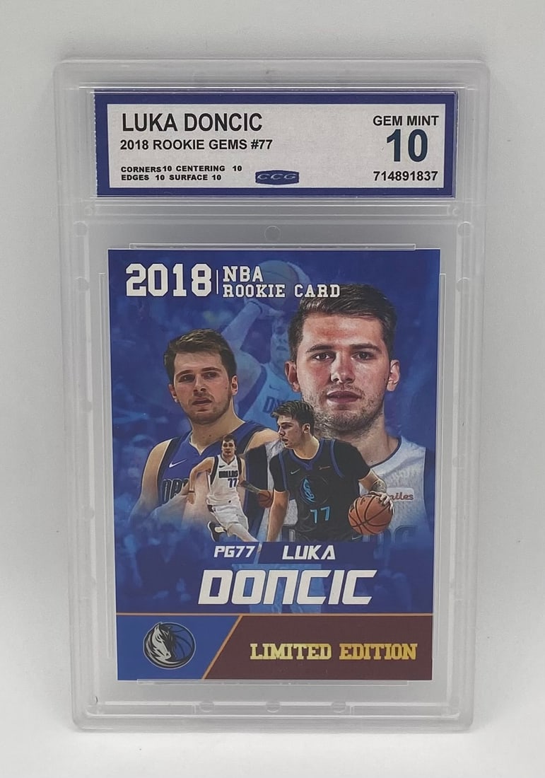 2018 Rookie Gems Luka Doncic #77 Limited Edition CCG 10 Gem Mint (1 of 2)