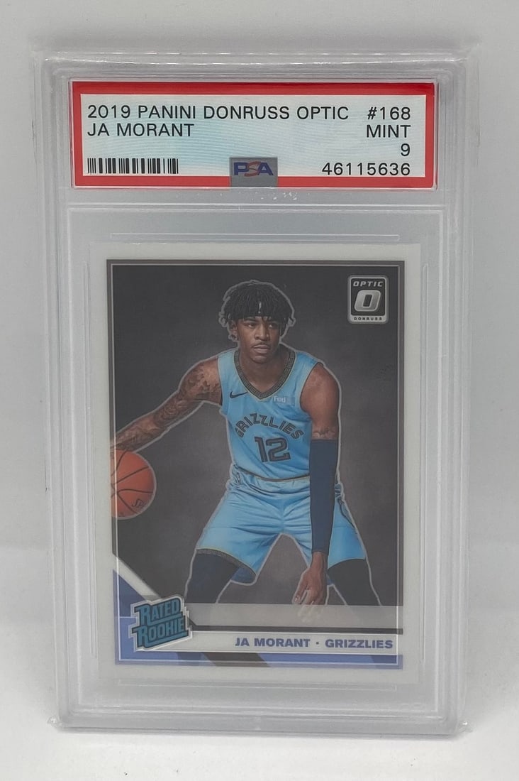 2019 Panini Donruss Optic Ja Morant Rated Rookie #168 PSA 9 Mint (1 of 2)