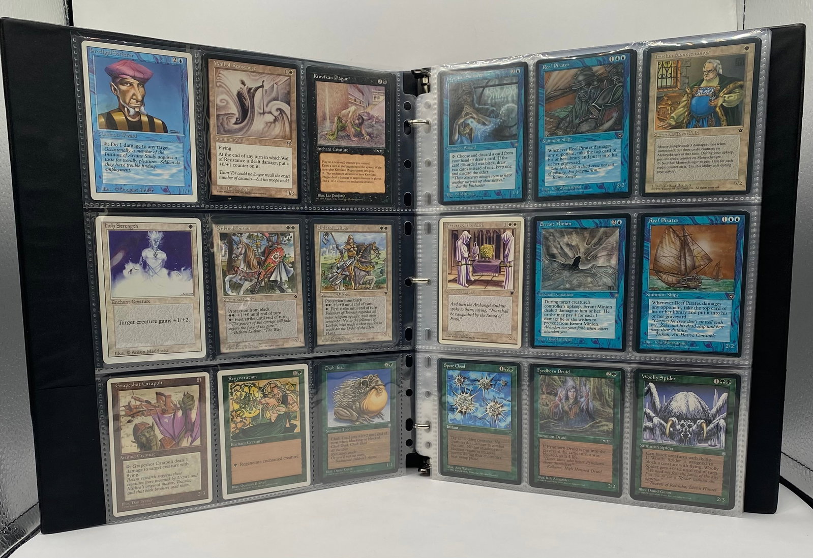 Vintage Magic: The Gathering Card Lot in Collector Binder (9-Pocket Pages) (1 of 5)