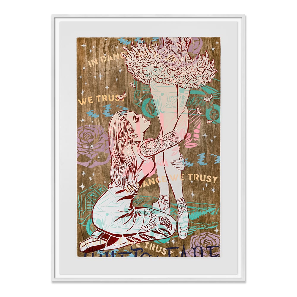 FAILE, Dance We Trust: The name FAILE was created as an evolution of their first project “A Life.” Ever since they started working together in 1999, the duo has been known for their diverse multimedia approach noted