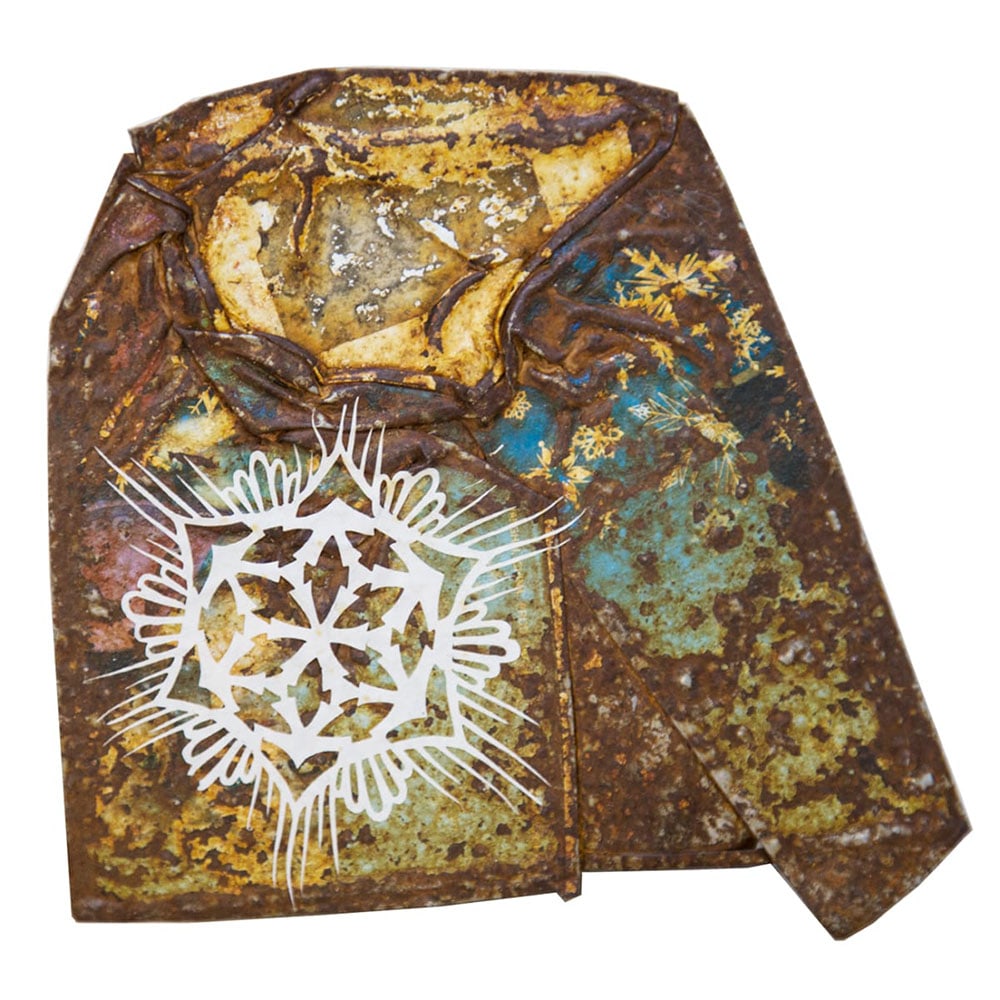 Swoon, Eidophone 48: Swoon is one of the most admired contemporary artists because she uses her lived experience to help heal the world. Her eidophone series portrays the shapes and sounds Swoon heard at the moment her mo