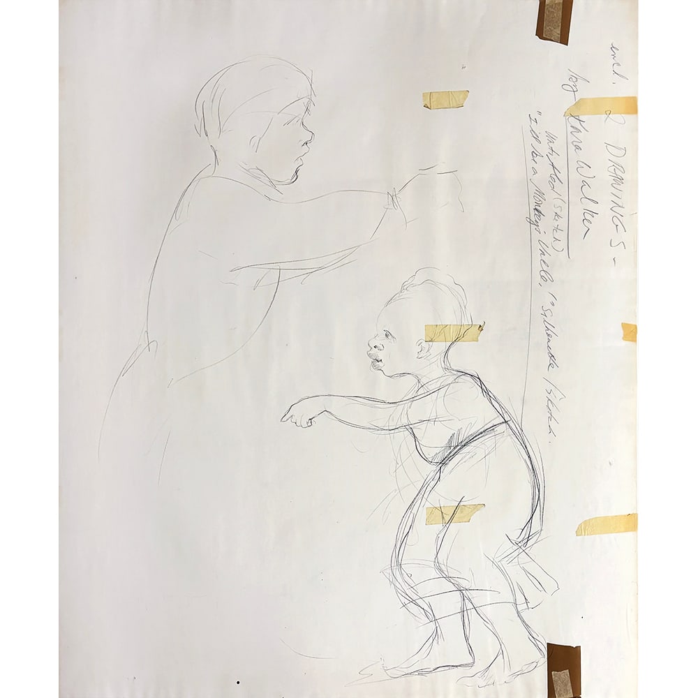 Kara Walker, Preliminary Sketch for Monkey’s Uncle (1 of 1)