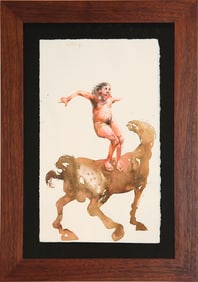 Sergio Garval, Untitled (man standing on horse)