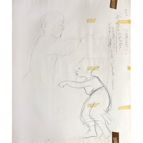 Kara Walker, Preliminary Sketch for Monkey’s Uncle