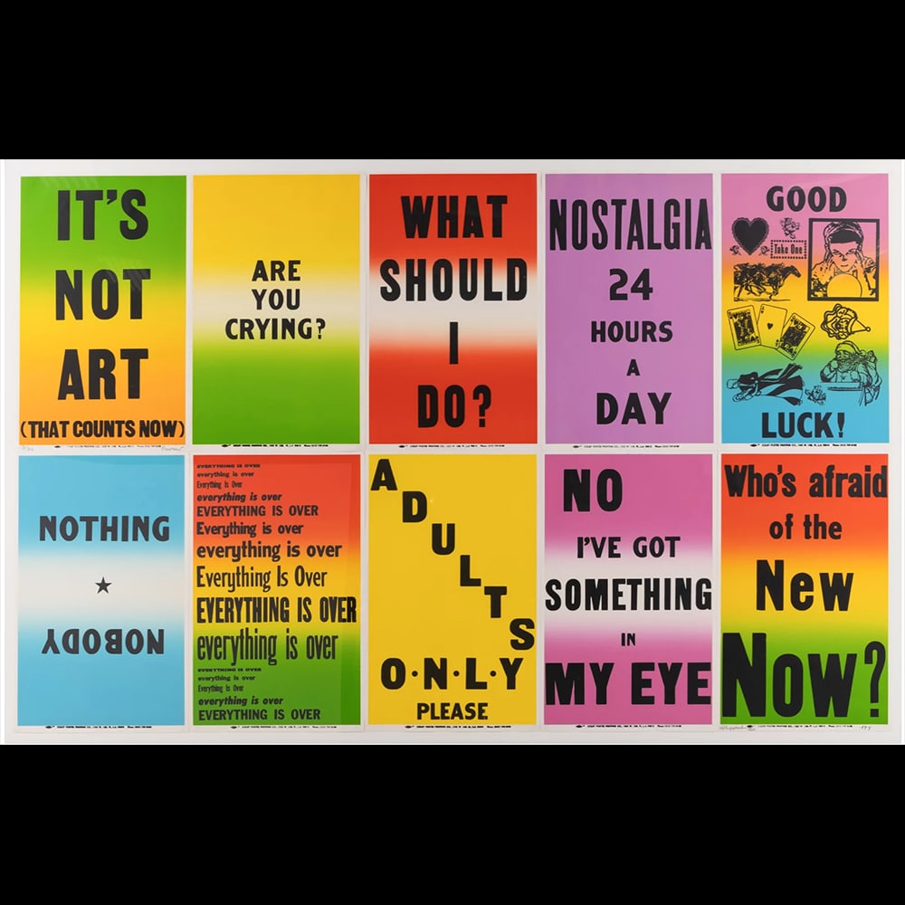 Allen Ruppersberg, Preview Suite (10 works)