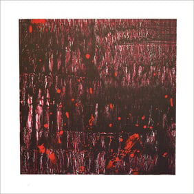 Pat Steir, Composition in Red and Black