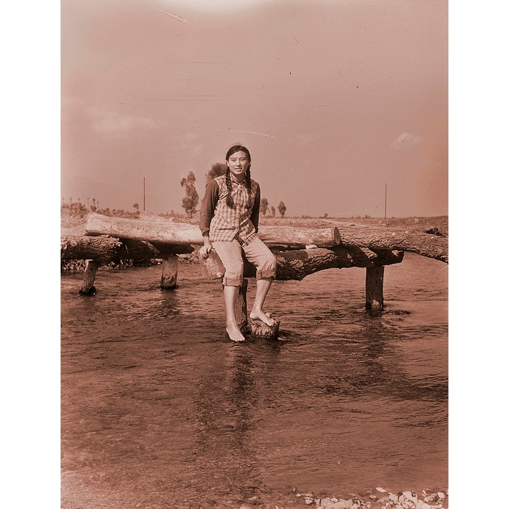 Hung Liu, Village Portrait: Broken Bridge: Hung Liu was a Chinese-American artist known for her powerful figurative works addressing history, memory, and identity. Her work is included in the Metropolitan Museum of Art, MoMA, the Whitney, and