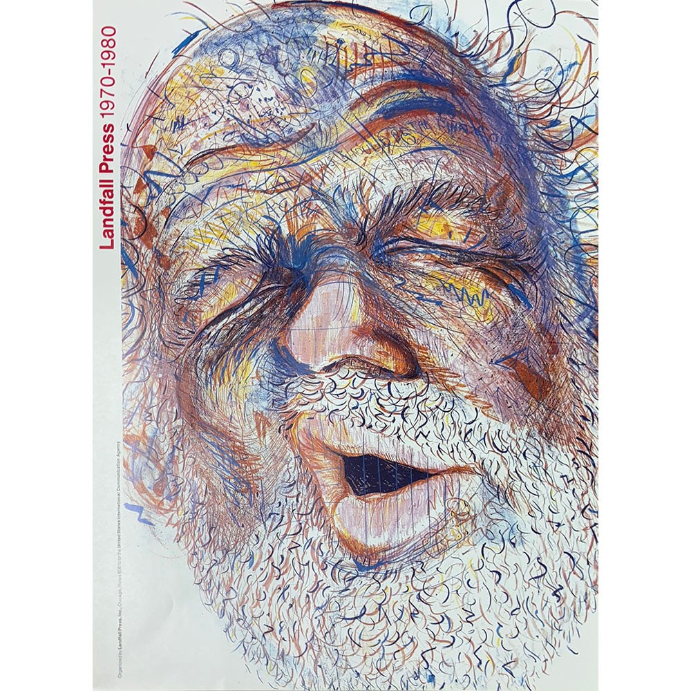 Robert Arneson, Up Against It for Landfall Press: Robert Arneson (1930–1992) was an influential American artist best known for his groundbreaking ceramic sculpture and his central role in the Funk Art movement of the 1960s. Born in Benicia, Califor