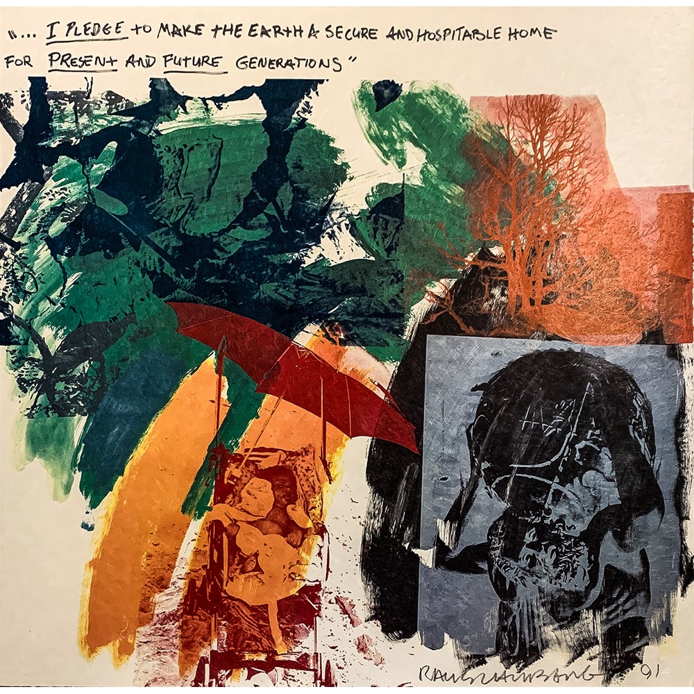 Robert Rauschenberg, Last Turn-Your Turn: Robert Rauschenberg (1925–2008) was a pivotal American artist whose work bridged Abstract Expressionism and Pop Art. Known for combining everyday imagery with painterly experimentation, he reshaped