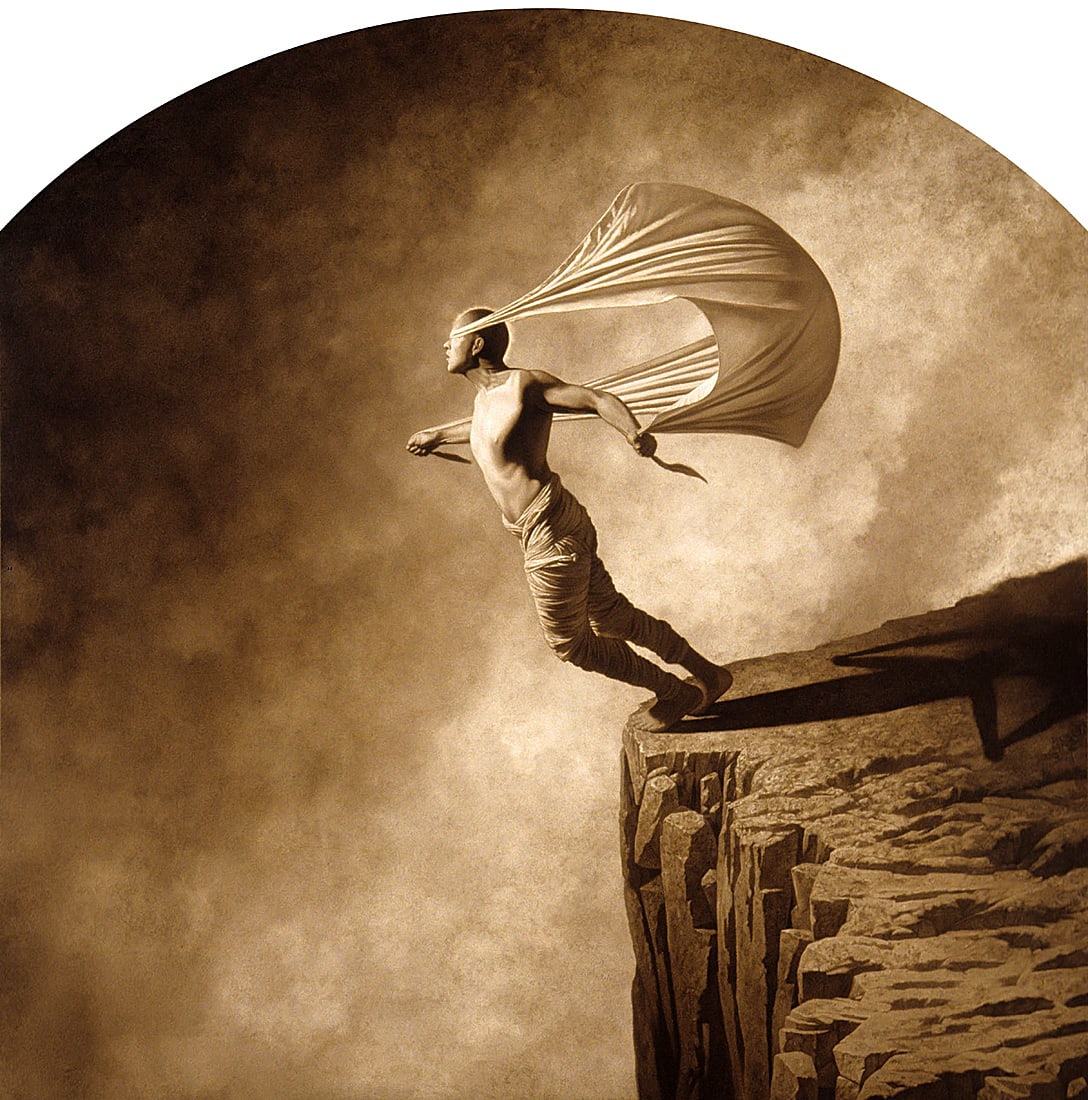 David Linn, The First Labor: David Linn is an American painter whose work often addresses social themes through bold, symbolic imagery. The First Labor (2005) is a large-scale oil painting on panel that combines strong compositio