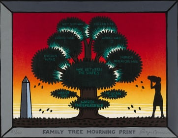 Roger Brown, Family Tree Mourning Print