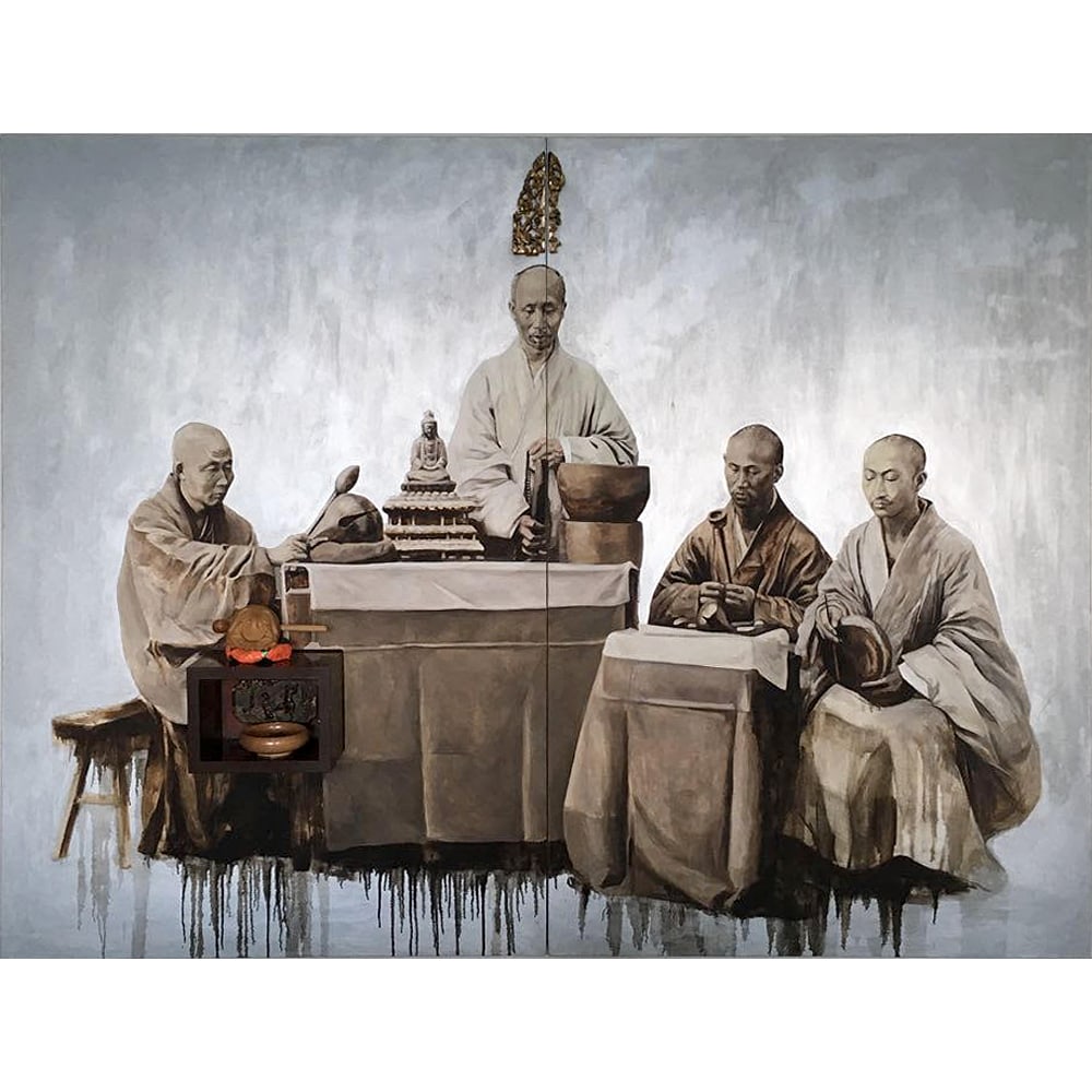 Hung Liu, Musicians: Hung Liu was a Chinese-American artist known for her powerful figurative works addressing history, memory, and identity. Her work is included in the Metropolitan Museum of Art, MoMA, the Whitney, and