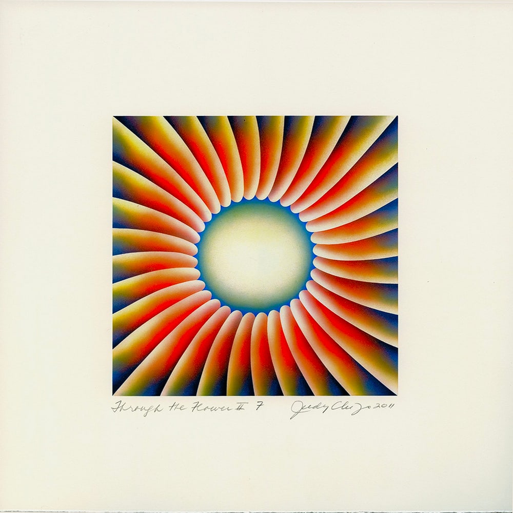 Judy Chicago, Through the Flower: Judy Chicago's "Through the Flower" is one of the landmark pieces of Chicago's early feminist phase. Created by the artist after Chicago's decade-long struggle in a male-dominated art community,