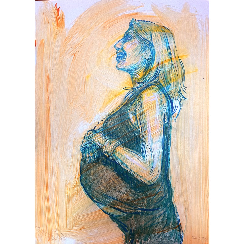 Swoon , TSR Drawing 101: Swoon (American, b. 1977) continues her exploration of portraiture and gesture in TSR Drawing 101. Created in 2020, this mixed-media drawing on paper measures 16.1 +-ANc 12 inches unframed. The