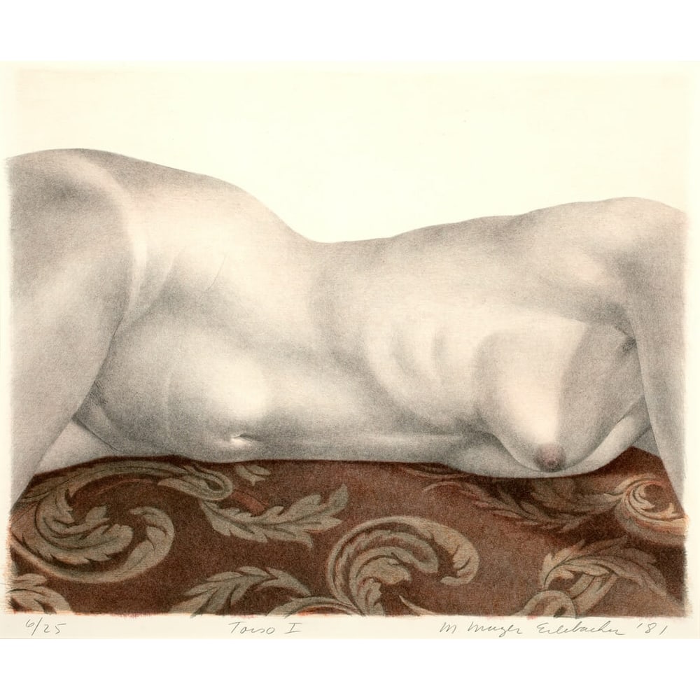 Martha Erlebacher, Torso #1: Martha Erlebacher was an American artist who was a leading woman artist in the artworld at a time when contemporary art was dominated by male artists, critics, curators, and collectors. She attended