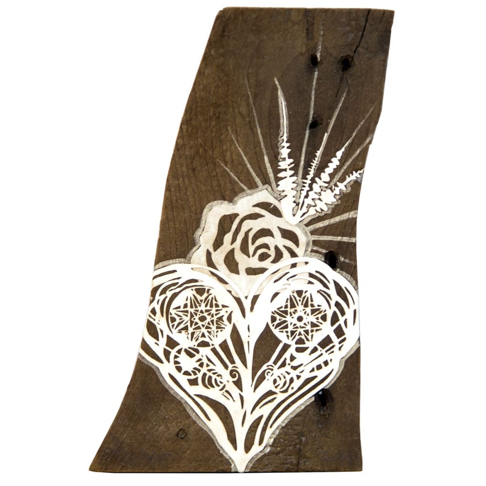 Swoon , Eidophone 50: Swoon is one of the most admired contemporary artists because she uses her lived experience to help heal the world. Her eidophone series portrays the shapes and sounds Swoon heard at the moment her mo