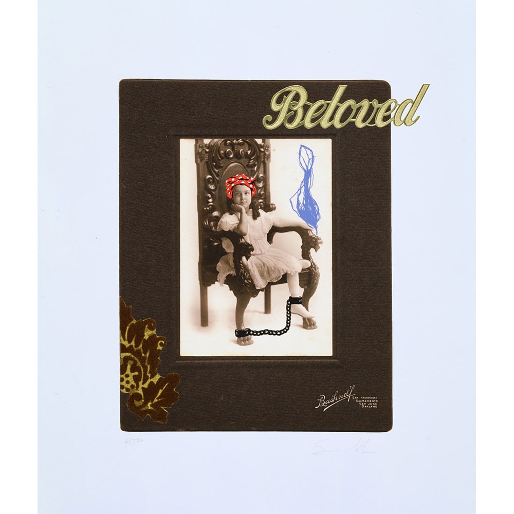 Travis Somerville, Family Reunion #3: Travis Somerville grew up in the American south, and his imagery often includes symbolism from the south and its history of conflicted racial tolerances. He includes elements of both Black and white