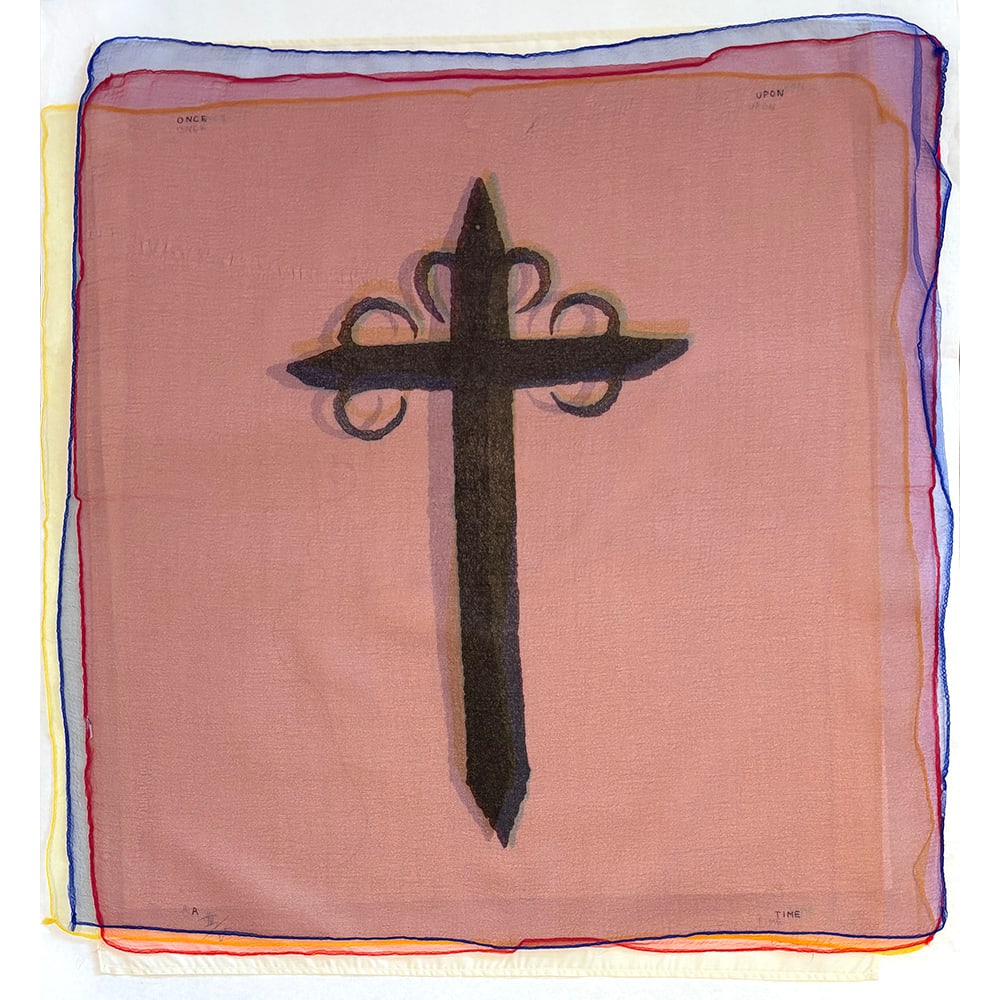 William T. Wiley, Once Upon A Time: This gorgeous multiple by William Wiley is one of the most innovative works created by the artist in conjunction with Jack Lemon at Landfall Press. The artwork is comprised of layers of different