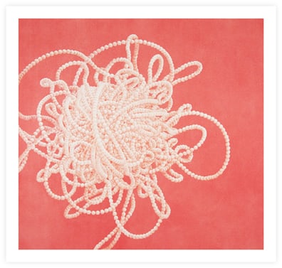 Greg Murr, Pearl Study no. 2: Pearl Study No. 2 reflects Greg Murr+-IBk-s ongoing exploration of layered, biomorphic forms. Created with acrylic and colored pencil, the composition combines gestural linework with subtle tonal