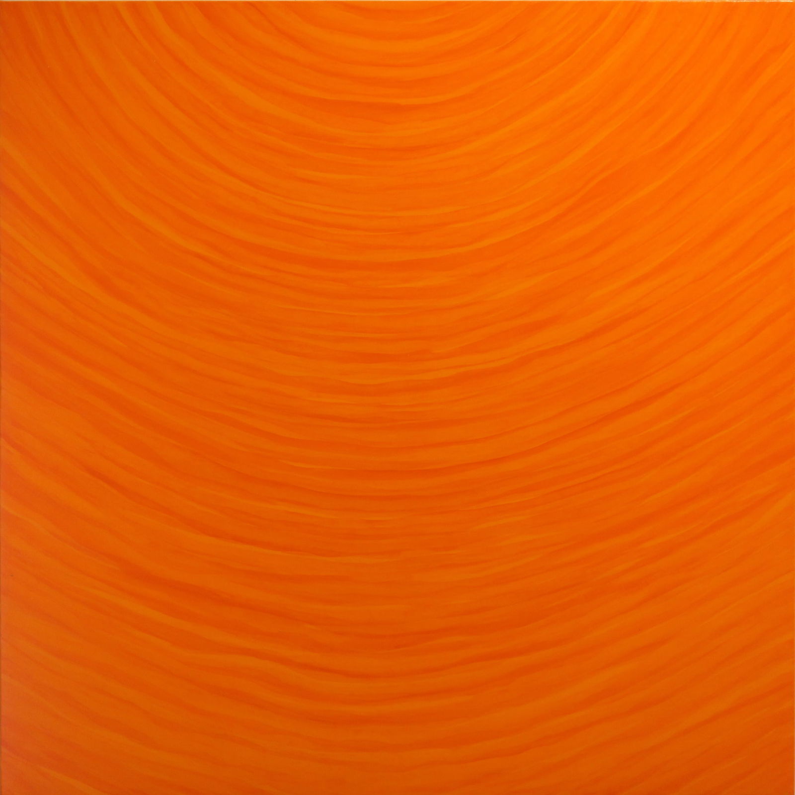 Jamie Brunson, Sanghati: Jamie Brunson is an American artist based in New Mexico whose abstract works explore rhythm, color, and surface through layered paint and wax. Sanghati (2012) features concentric, flowing bands of ora