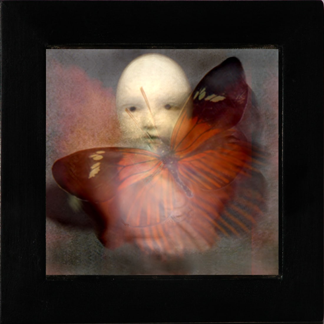 Ann Weiner, La Mariposa Rouge: Ann Weiner?s technological interventions into digital photography expand the possibilities of how images are seen. Weiner begins her process by manipulating images of figures and the natural world,