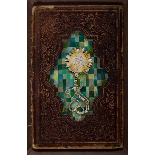 Jenny Honnert Abell, Book Cover No. 174: Jenny Abell?s collages incorporate culturally and geographically specific materials to reflect on the environments that inspire the works. Abell defers to fantastical imagery oriented toward ideas of