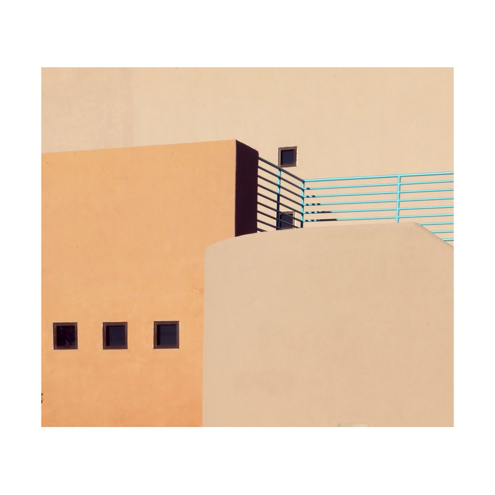 Sophie Carroll, Skate: Sophie Carroll's photography is a complex combination of geometry, color, pattern, and repetition. This photograph has been exhibited at Turner Carroll Gallery and elsewhere internationally. The