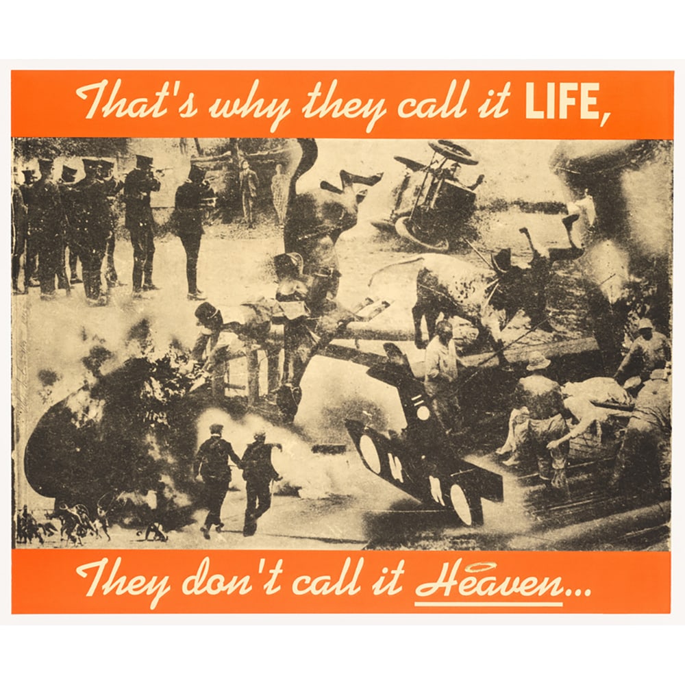 Alexis Smith, Montage of Disasters: Alexis Smith is known for her social commentary and text. Her works are held in top contemporary museums such as The Whitney, Museum of Modern Art, and countless others Measuring 30.25 x 36.75