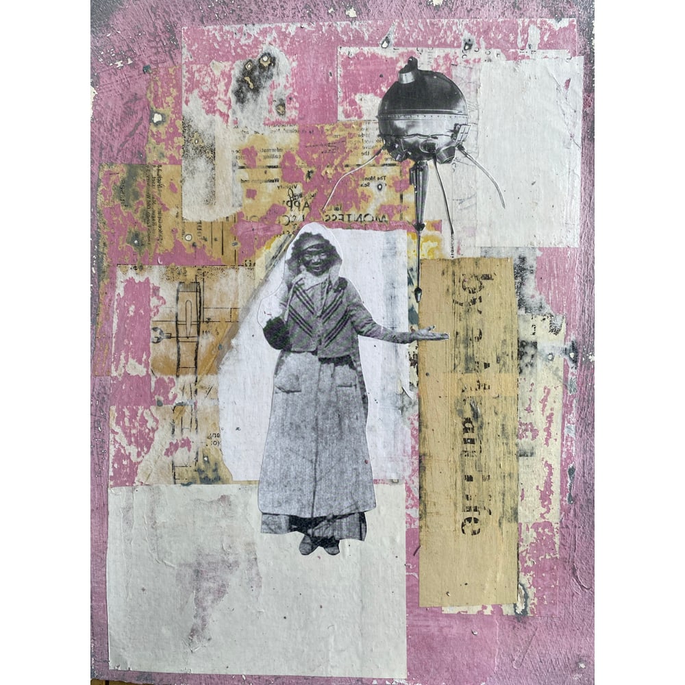 Antoine Williams, Future Past Series #3: Antoine Williams' mixed-media work investigates his cultural identity by exploring power, fear and the perception of signs within society. Heavily influenced by science fiction, and his rural,