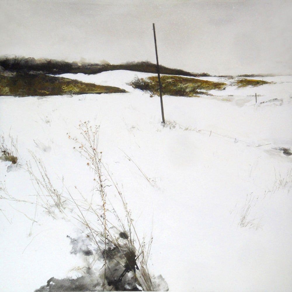 Igor Melnikov, Way Home: Igor Melnikov’s Way Home (2016) is a contemplative acrylic on panel that reflects his signature atmospheric style. Known for evocative, often melancholic imagery, Melnikov creates a sparse