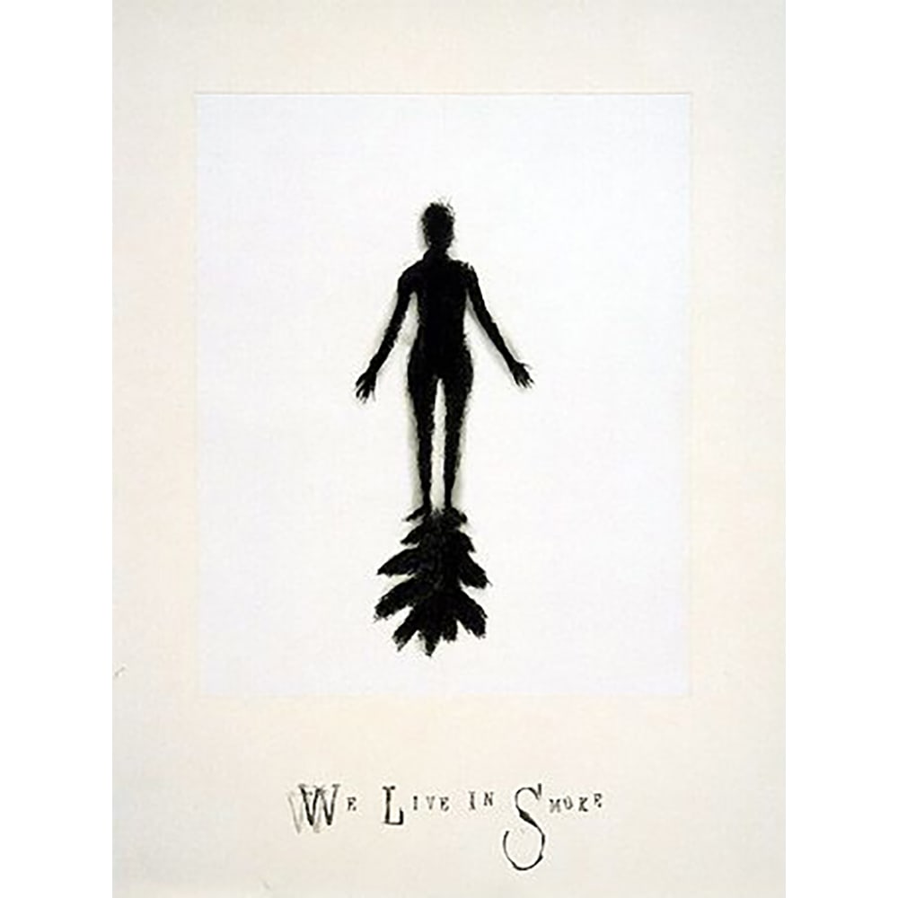 Lesley Dill, Smoke: Lesley Dill is an American multimedia artist known for combining language with the human form. She works with a variety of media including painting, sculpture, photography, printmaking and performance