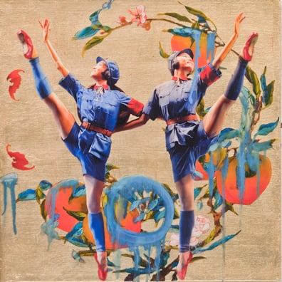 Hung Liu, Communism is the Truth V: Hung Liu was a Chinese-American artist known for her powerful figurative works addressing history, memory, and identity. Her work is included in the Metropolitan Museum of Art, MoMA, the Whitney, and