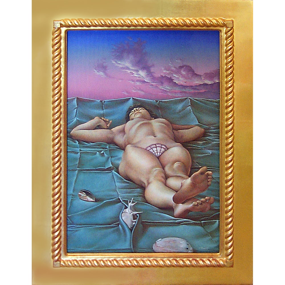 Michael Bergt, The Birth of Venus: Michael Bergt is one of the most acclaimed egg tempera painters working today. His fastidiously detailed paintings are exemplary for their mastery of both draftsmanship and color. Bergt paints with a