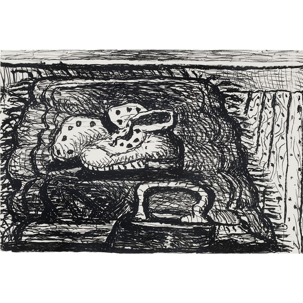 Philip Guston, Rug: Philip Guston was one of the most major American painters in the postwar Abstract Expressionism movement. Philip Guston’s Rug lithograph is one of the last lithographs he created during his lifetime