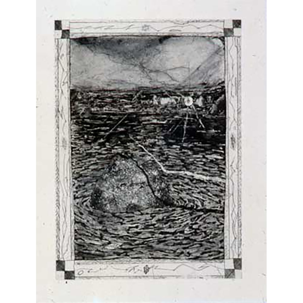 William T. Wiley, Beginning Passes: William T. Wiley is primarily known for mystical watercolors that whimsically move between references to pop culture, literature, and art history, though he has worked in a variety of media, including