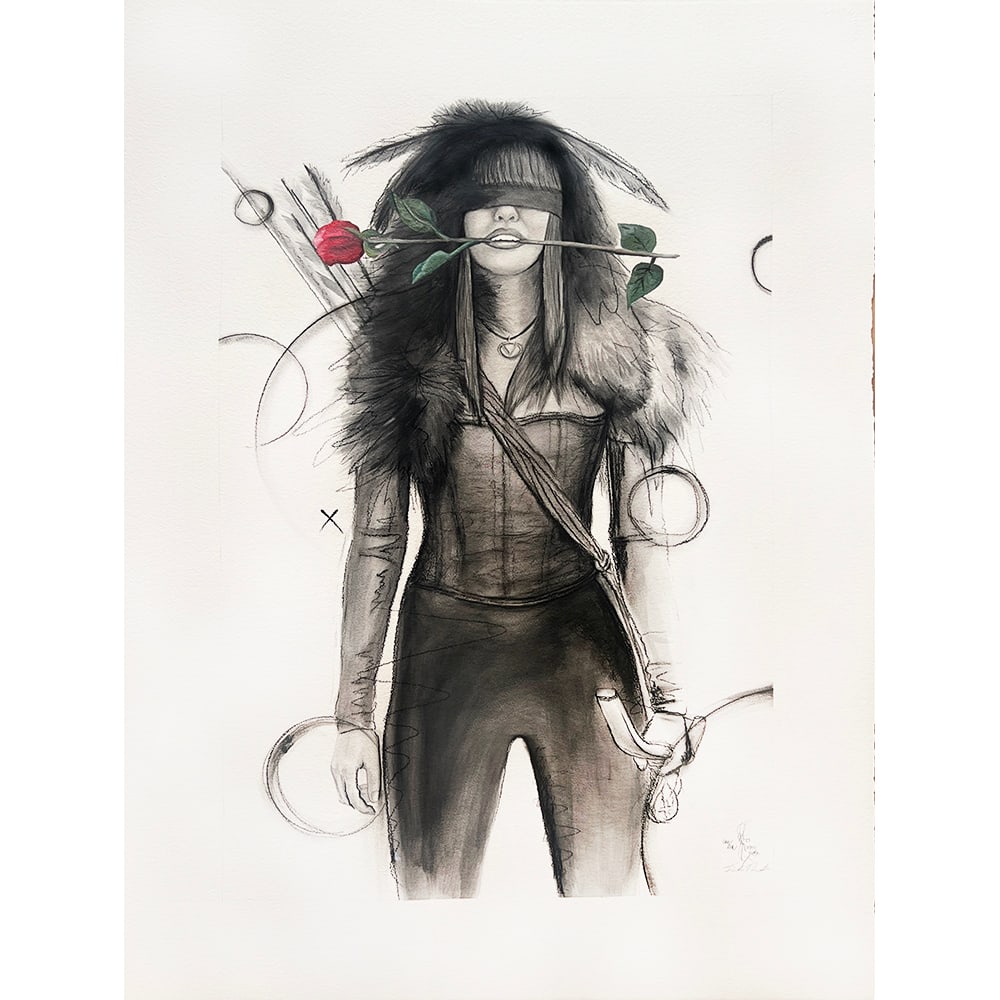 Virgil Ortiz, Tahu Blind Archer, 1680-2180 Saga: The Blind Archers are a group of pueblo warrior women who travel between 2180 back to 1680 to help the pueblo people defend themselves against Castillian oppression. Virgil Ortiz creates versions of t
